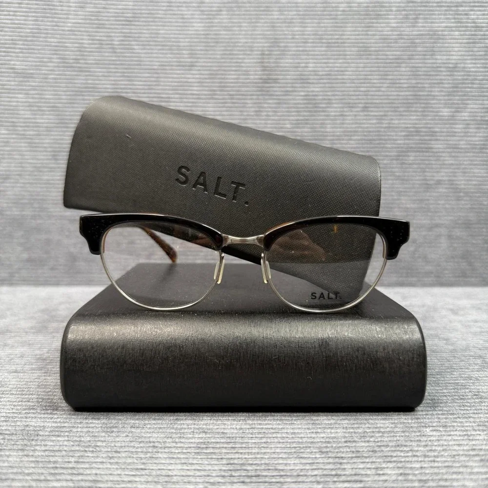 SALT Kris BKOK Titanium Cat Eye Y2k Eyeglasses Frame Handcrafted Japan 50-18-145